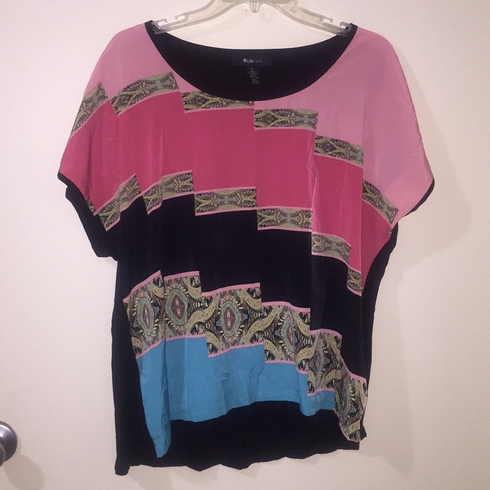 Color block shirt